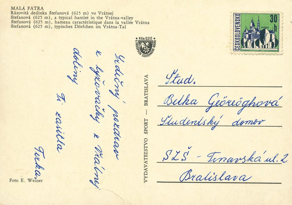 Štefanová, Terhely, Vrátna